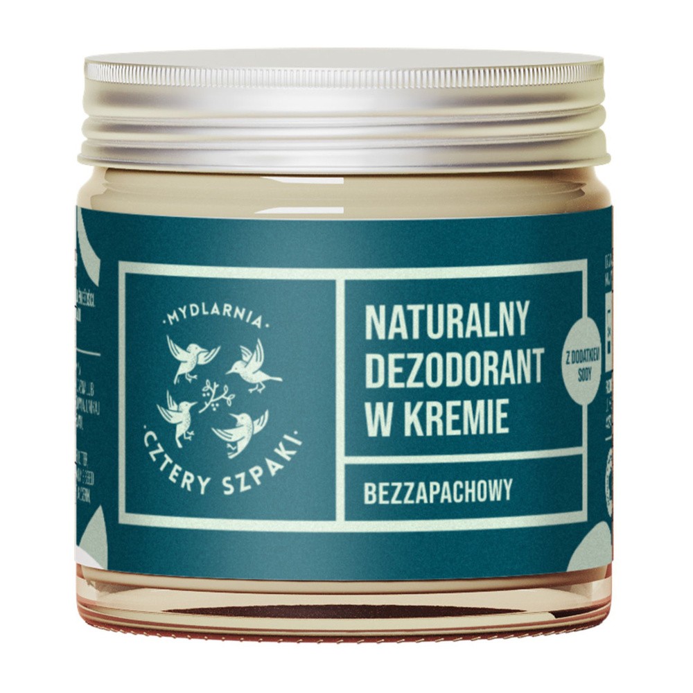 Cztery szpaki Dezodorant w kremie bezzapachowy 60 ml - Cztery Szpaki 4SZ026