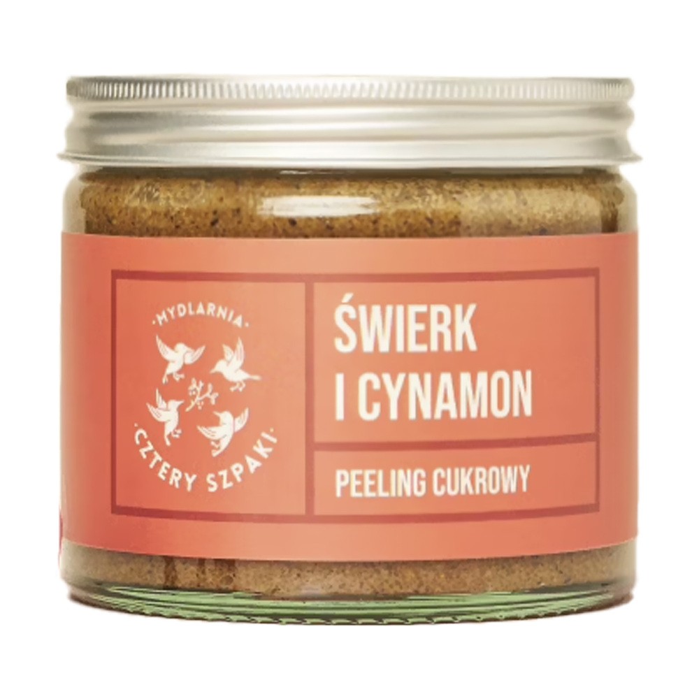 4 Szpaki Peeling cukrowy - świerk i cynamon 250 ml