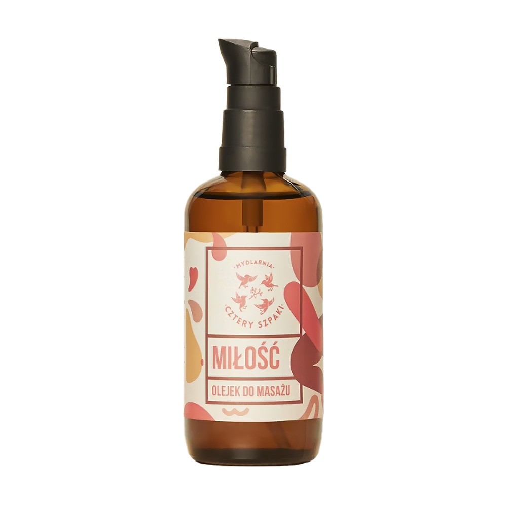 Cztery szpaki Olejek do masażu ciała Miłość 100 ml - Cztery Szpaki