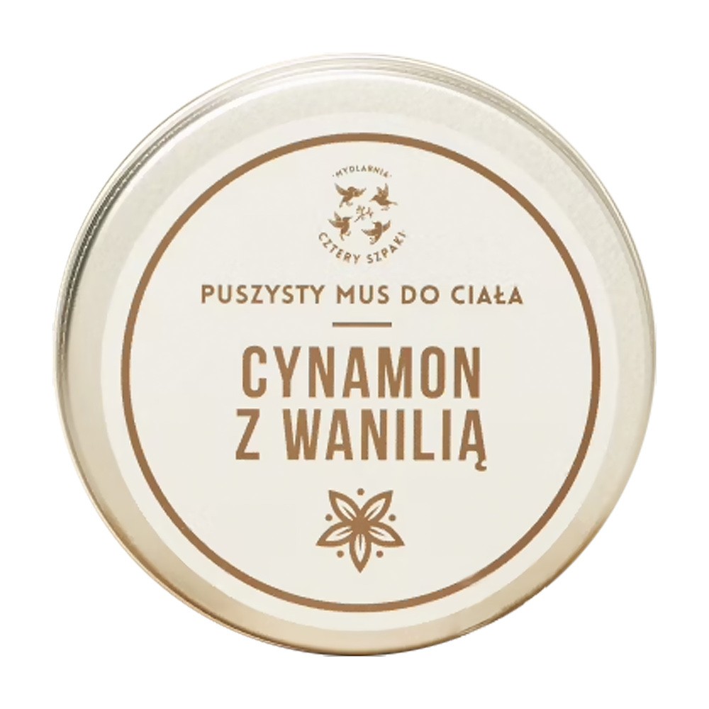 Mydlarnia Cztery Szpaki Cztery Szpaki Puszysty mus do ciała Cynamon z Wanilią 150ml 34109-uniw