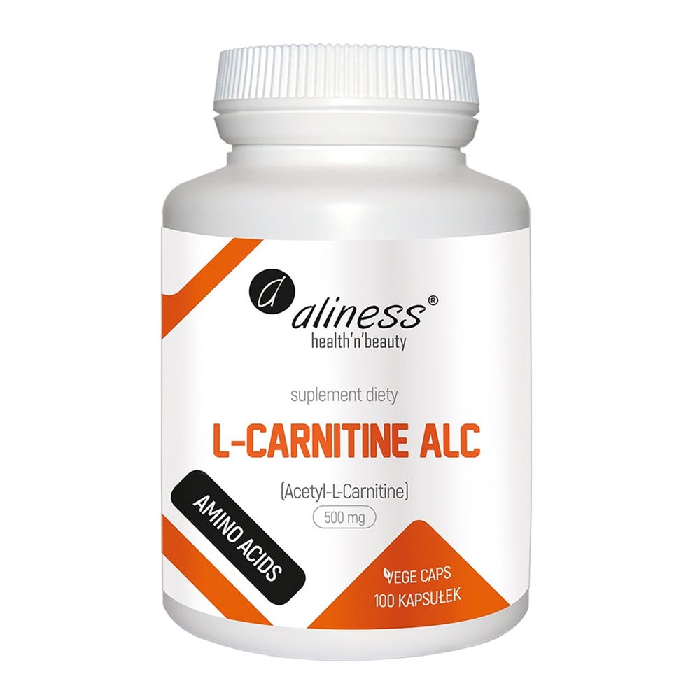 Aliness L-Carnityne ALC 500 mg x 100 Vege caps. E449-343E6