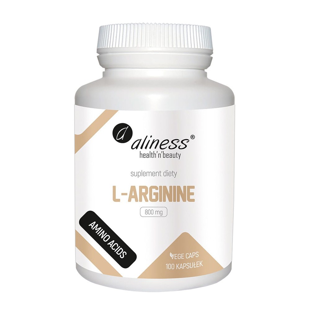 Aliness L-Arginine 800 mg, 100 kaps Vege Aliness 4752-38205