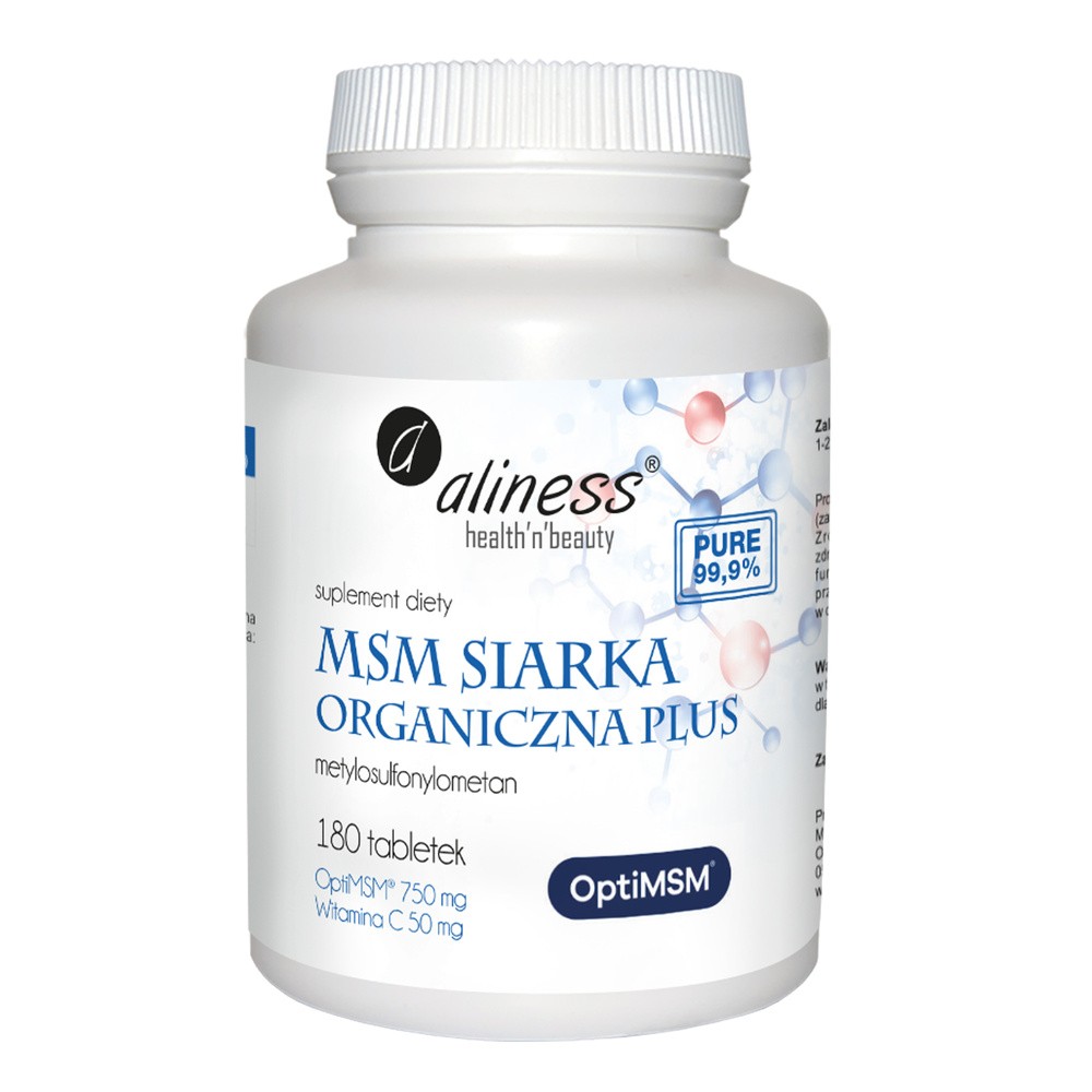 MEDICALINE ALINESS MSM Siarka organiczna Plus 180 tabl