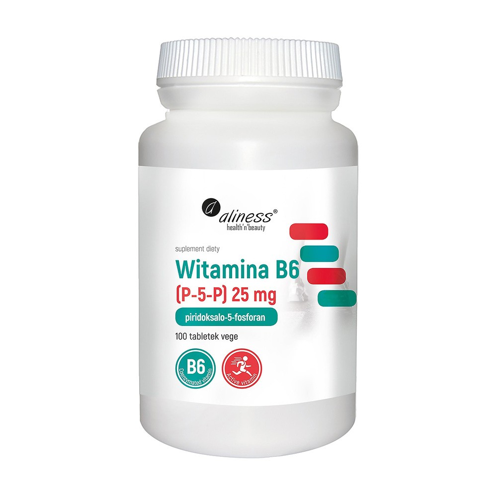MedicaLine Witamina B6 25 mg (100 tabl. VEGE) Aliness