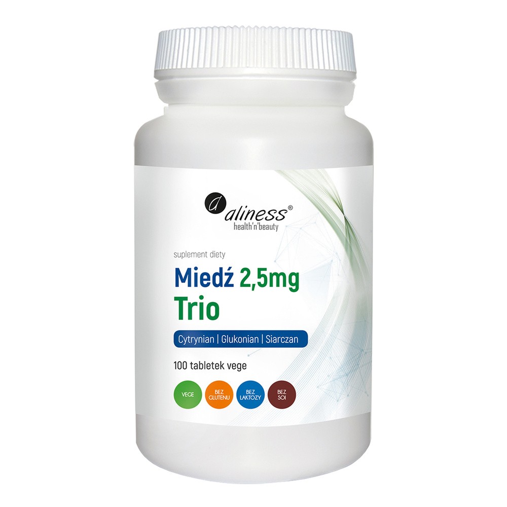 MedicaLine ALINESS Miedź trio 2,5 mg 100 tabl