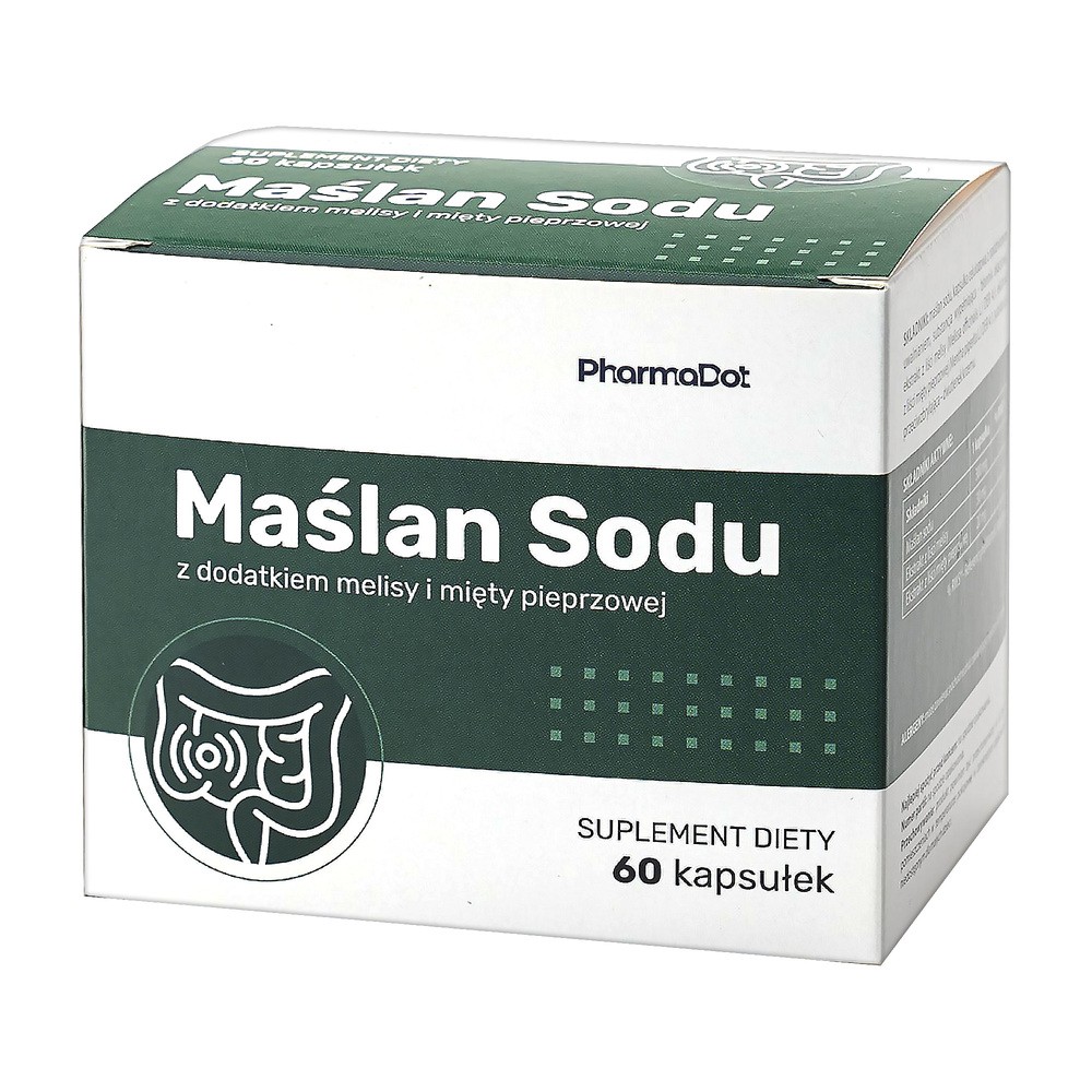 Pharma Dot, Maślan Sodu 300 mg, kapsułki, 60 sztuk
