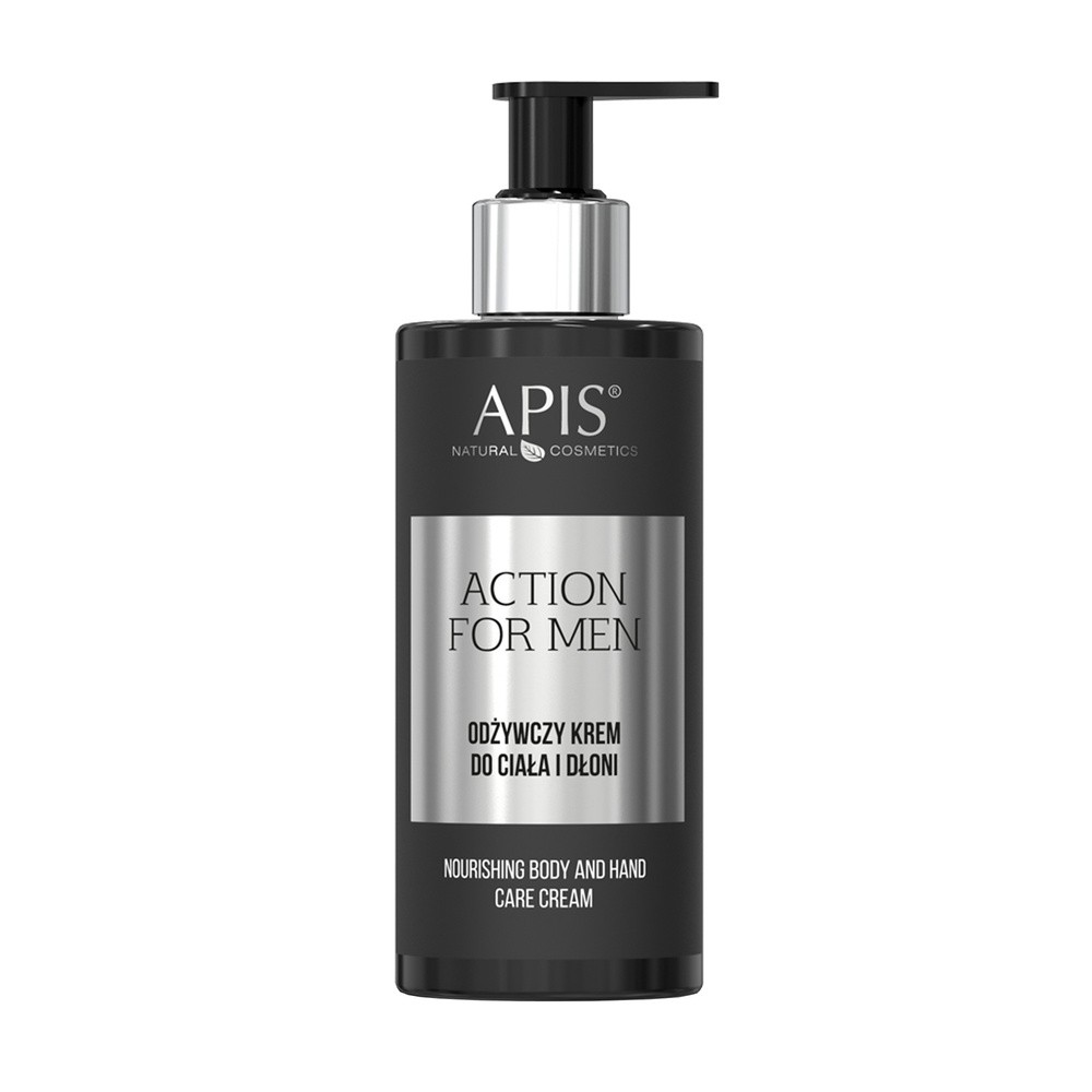 APIS Action for Men - Odżywczy krem do ciała i dłoni 300ml
