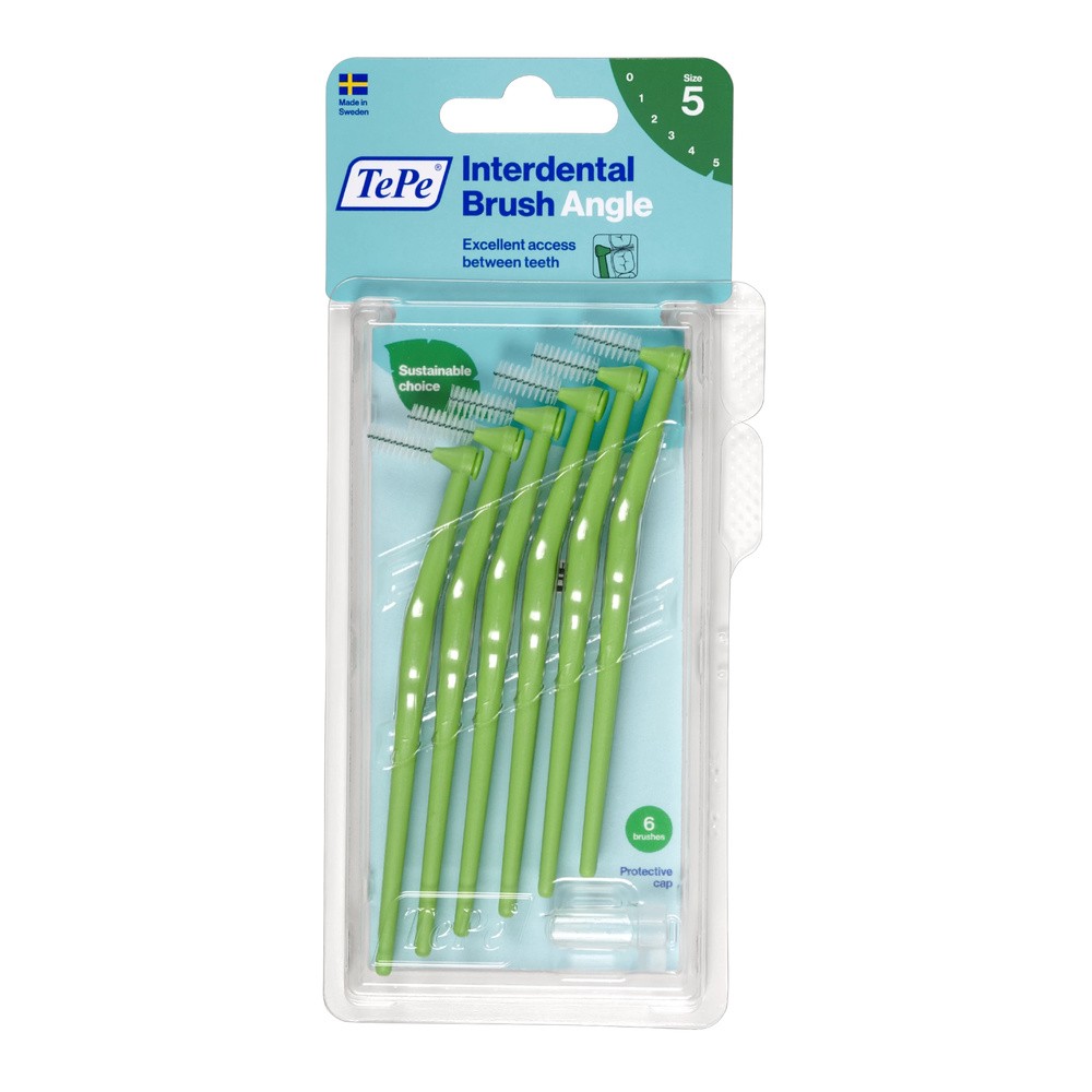 TePe Angle Szczoteczki międzyzębowe 0,8mm - zielone 6szt.