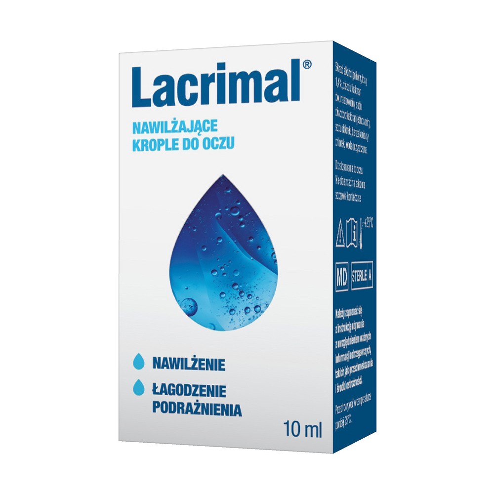 Lacrimal Nawilżające krople do oczu, 10 ml