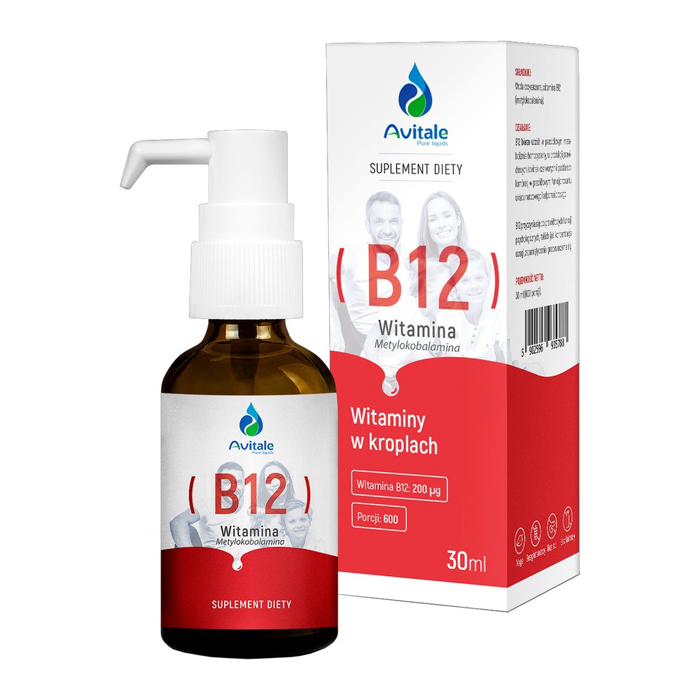 Medicaline Witamina B12 Metylokobalamina 200g (30ml) Avitale