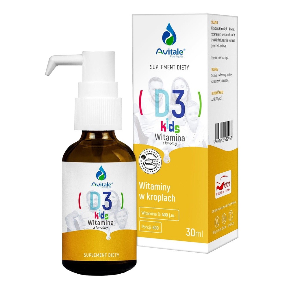 Avitale Witamina D3 Kids 400IU 30 ml