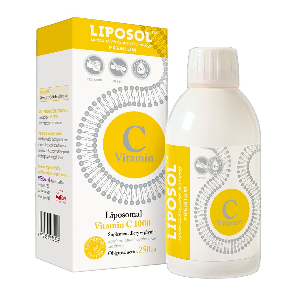 MEDICALINE Liposol Liposomalna Witamina C 1000 250 ml