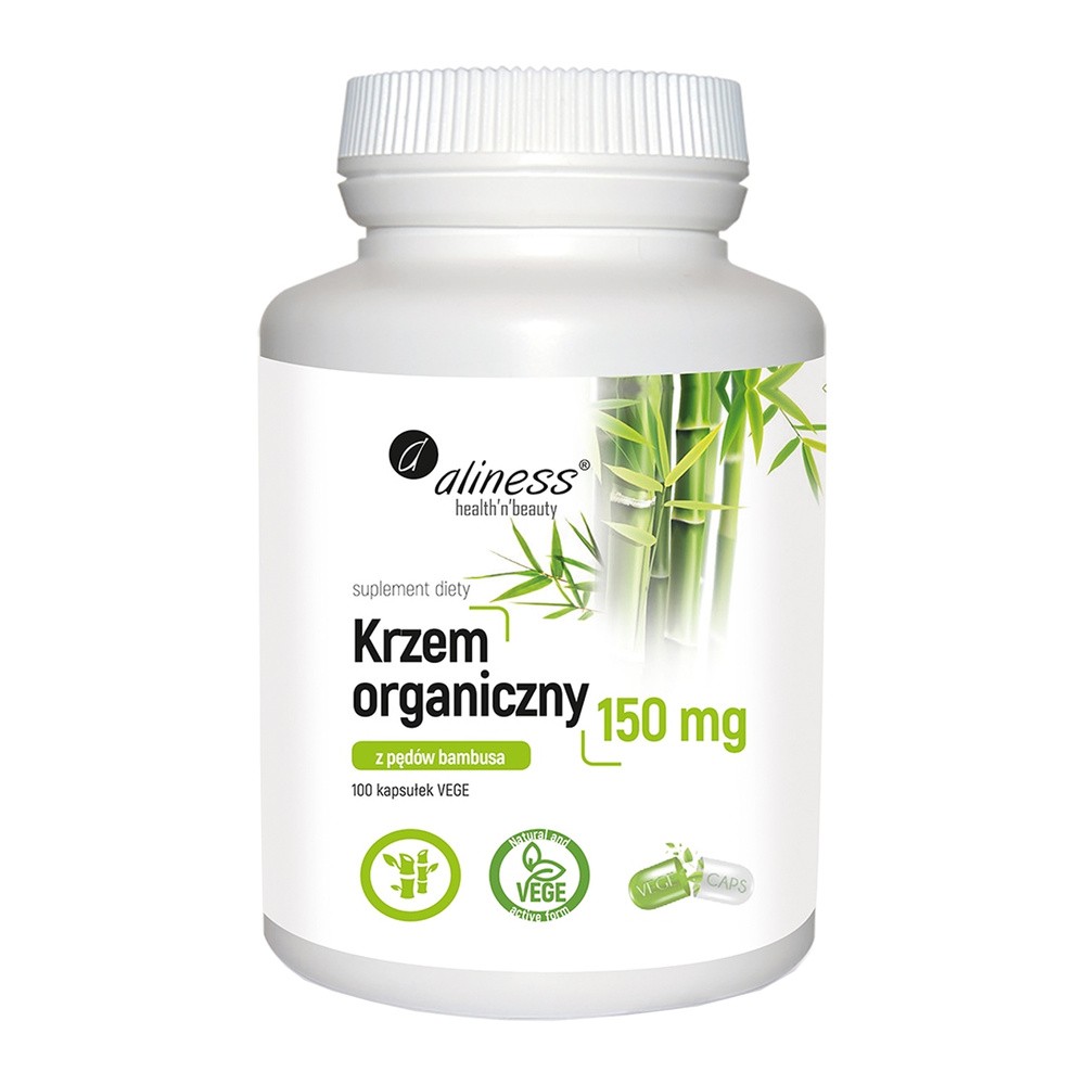 Aliness Krzem organiczny z pędów bambusa 150 mg - 100 kapsułek