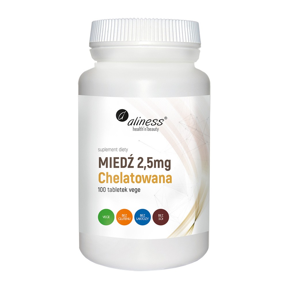 MedicaLine ALINESS Miedź chelatowana 2,5 mg 100 tabl