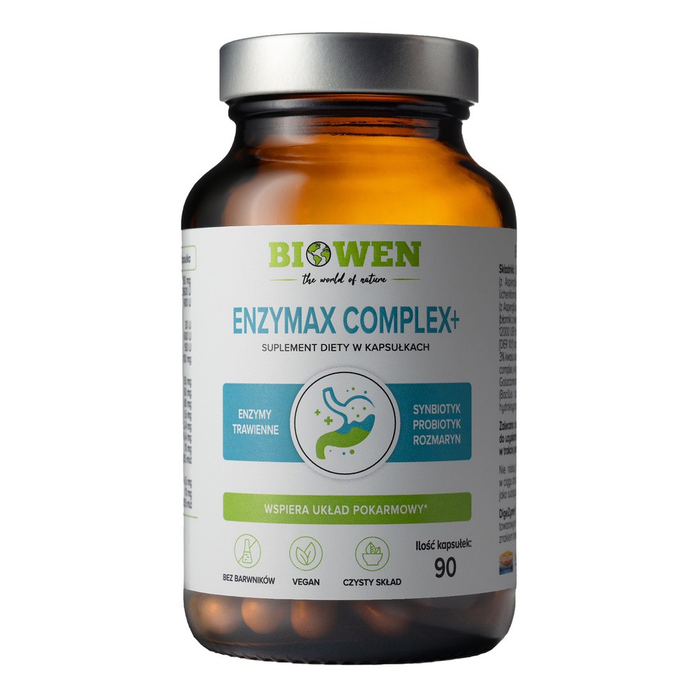 EnzyMax Complex+ Biowen enzymy trawienne 90 kapsułek
