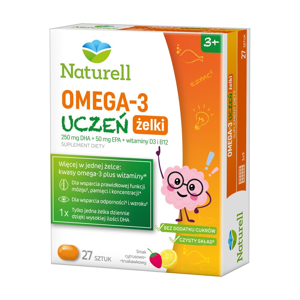 Naturell Omega 3 Uczeń Żelki