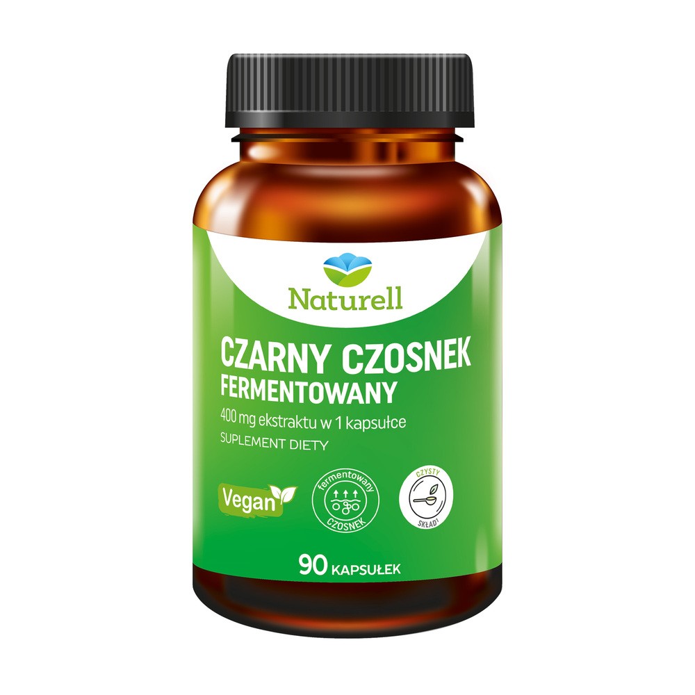 Naturell Czarny czosnek fermentowany, 90 kapsułek