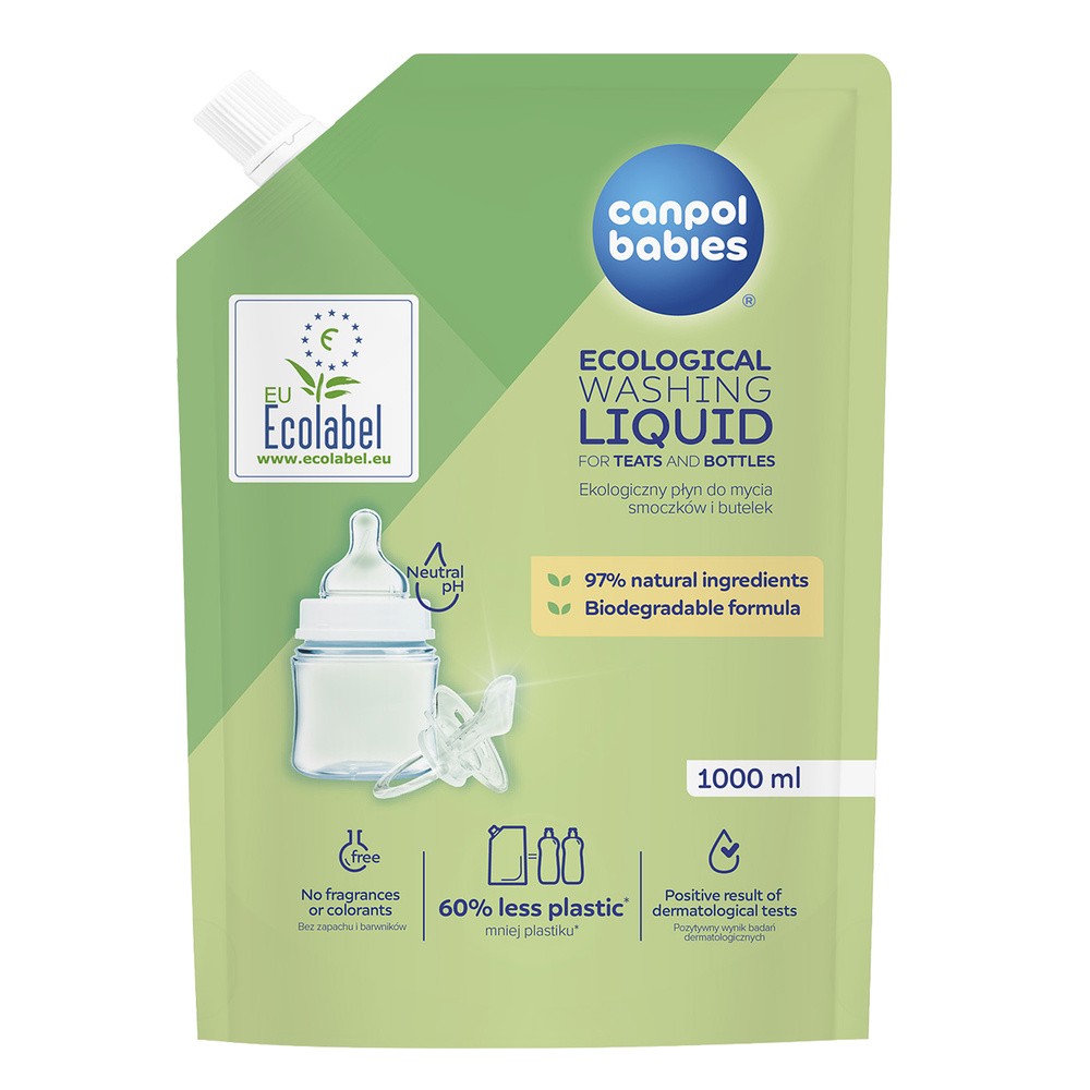 Ekologiczny płyn do mycia CANPOL BABIES Uzupełnienie 1000 ML