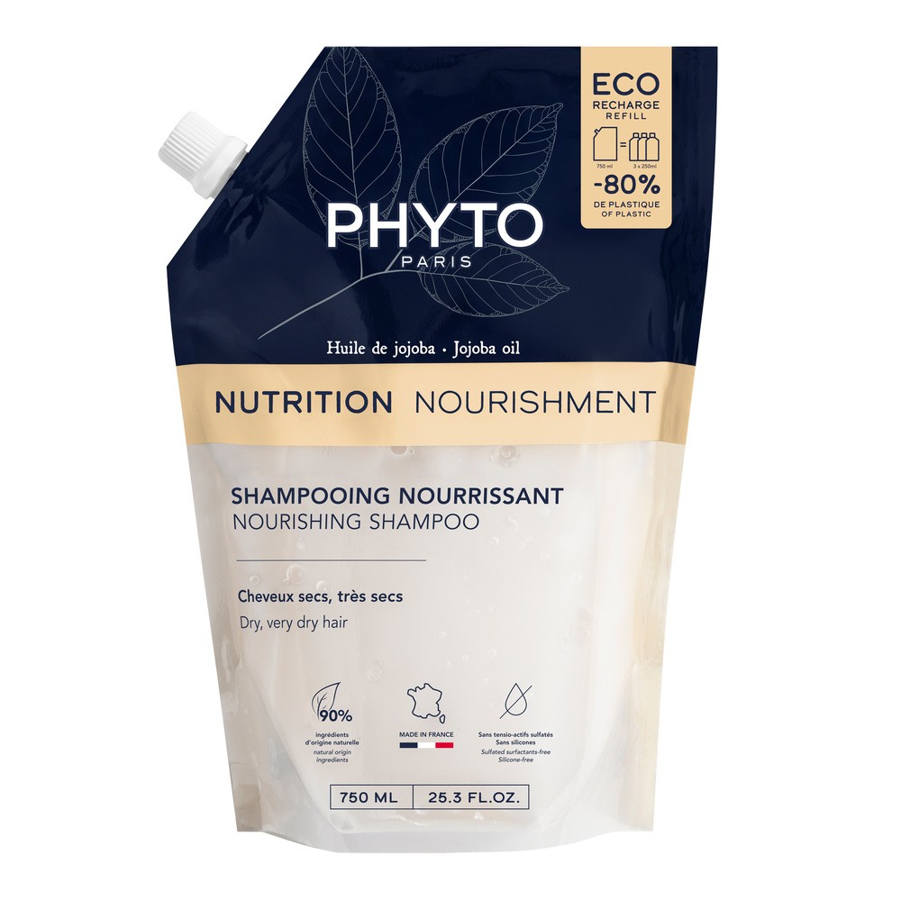Phyto Nutrition, odżywczy szampon do włosów suchych i bardzo suchych, refill, 750 ml