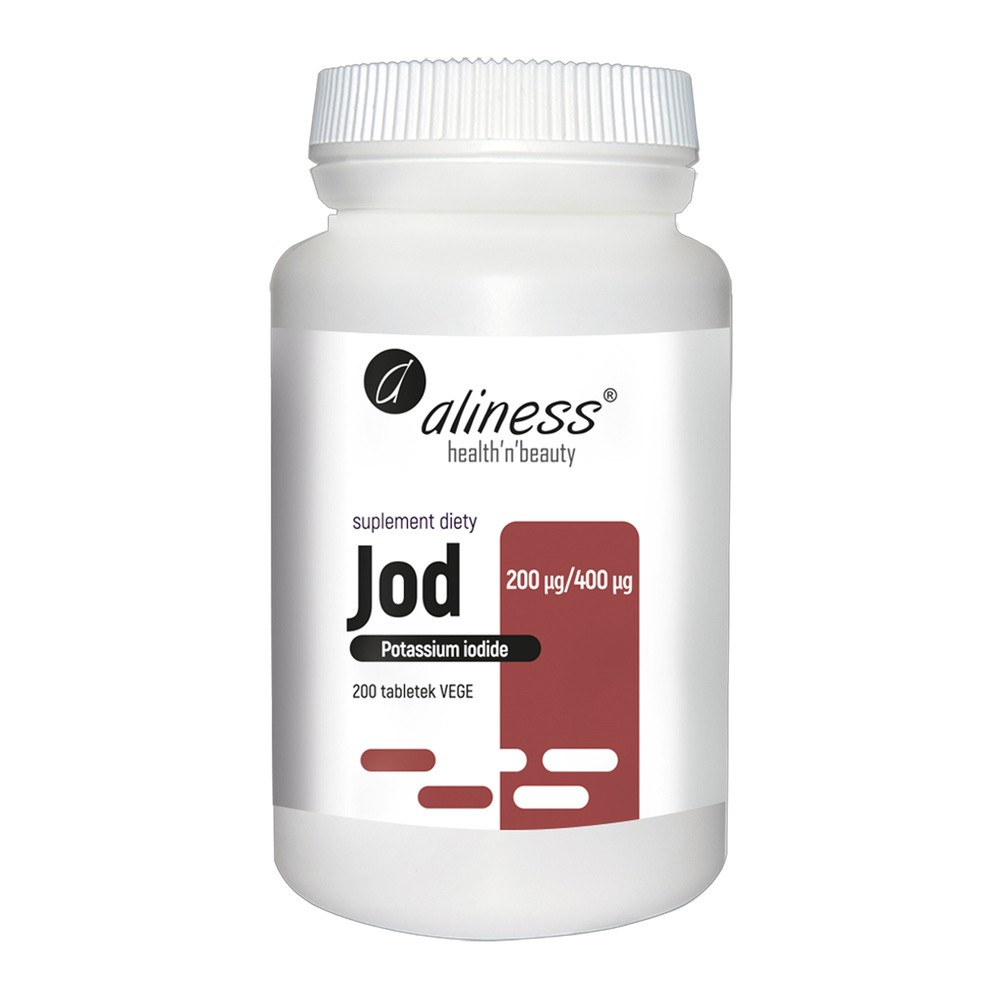 Aliness Jod 200mcg (Jodek potasu) 200 Tabletek wegetariańskich