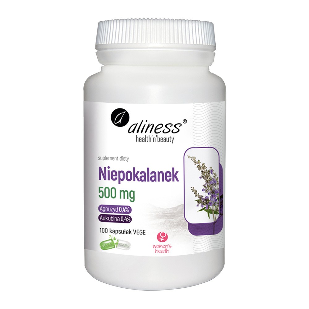 Aliness Niepokalanek 500mcg 100 Kapsułek Wegańskich -
