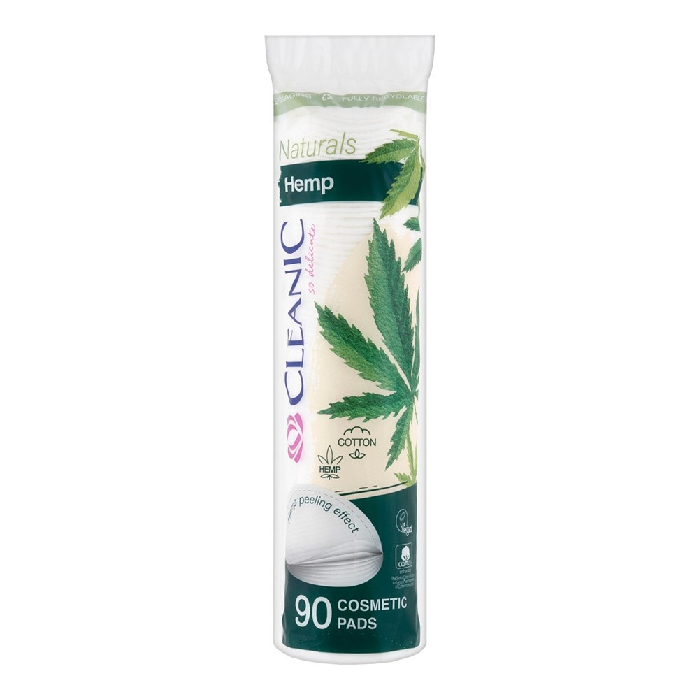 CLEANIC NATURALS HEMP Płatki kosmetyczne, 90szt - >>> DARMOWA od 149zł 