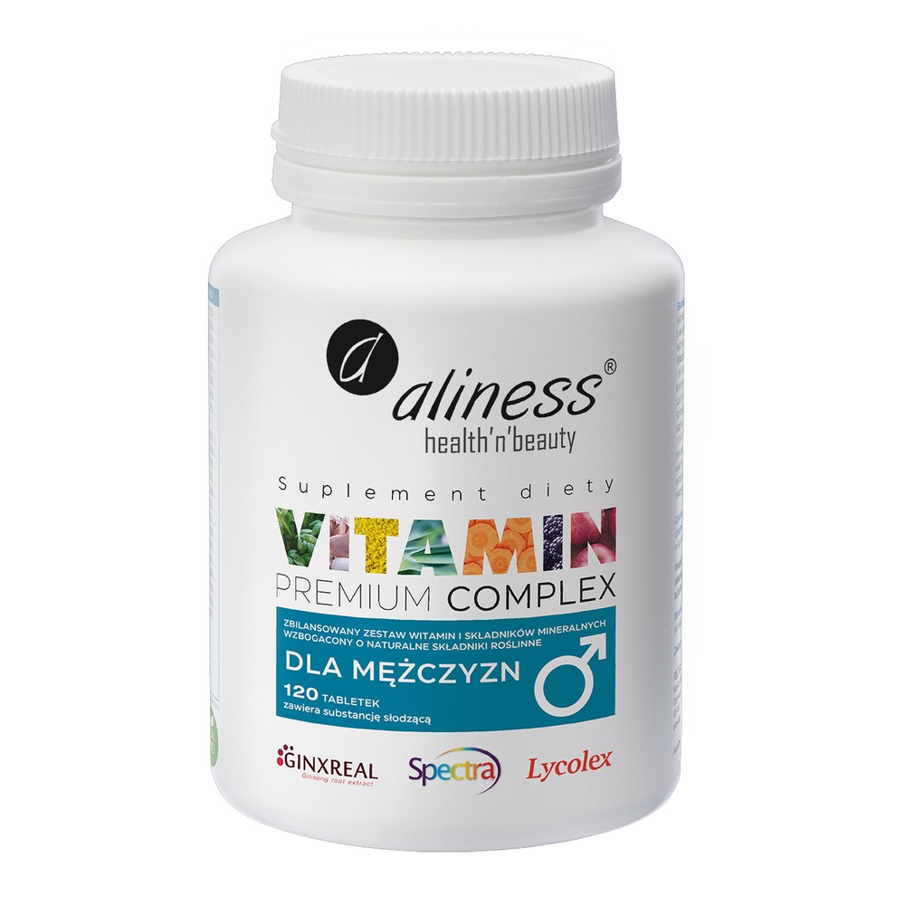 Aliness Premium Vitamin Complex dla mężczyzn 120 tabletek FB45-106AD
