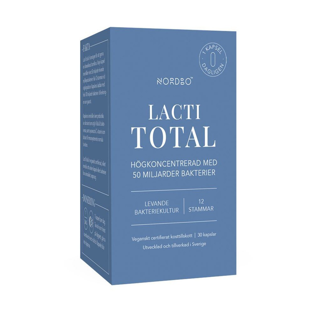 Nordbo - Lacti Total (probiotyki), 30 kapsułek