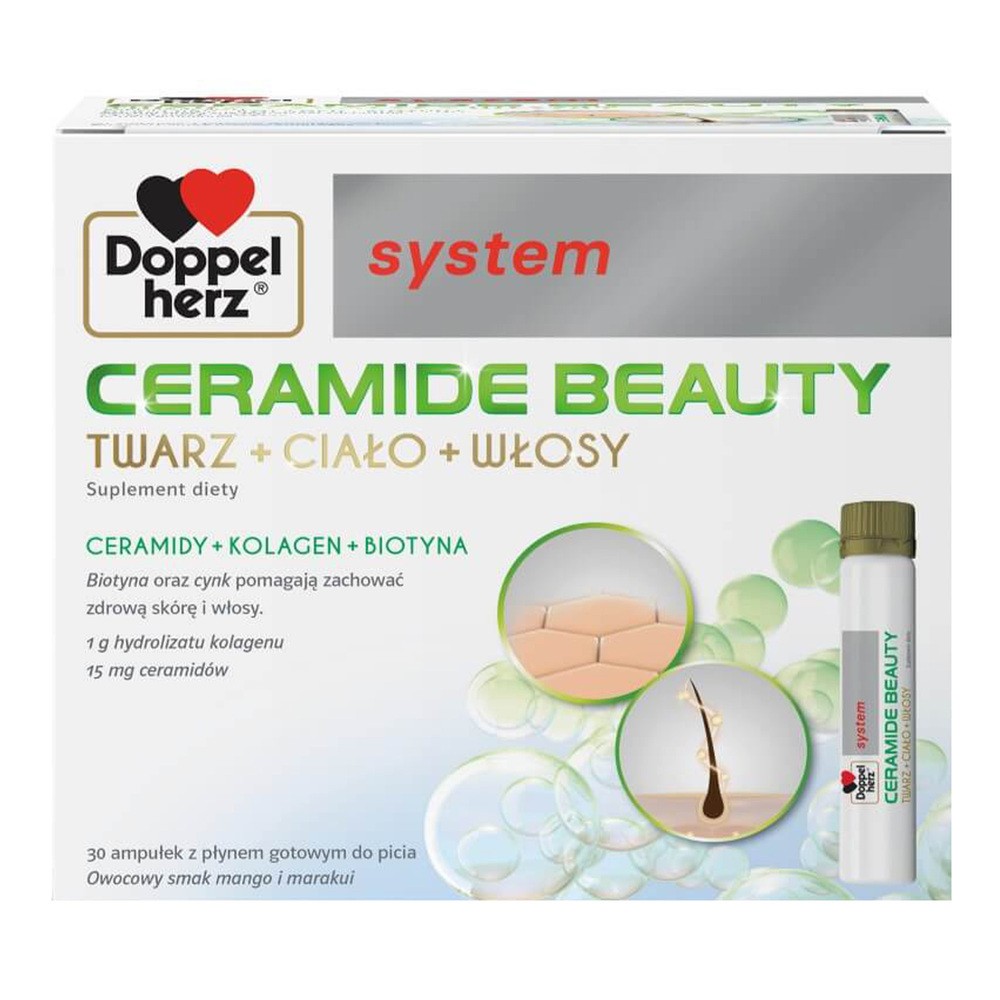 Doppelherz System Ceramide Beauty Płyn 30 amp. po 25 ml