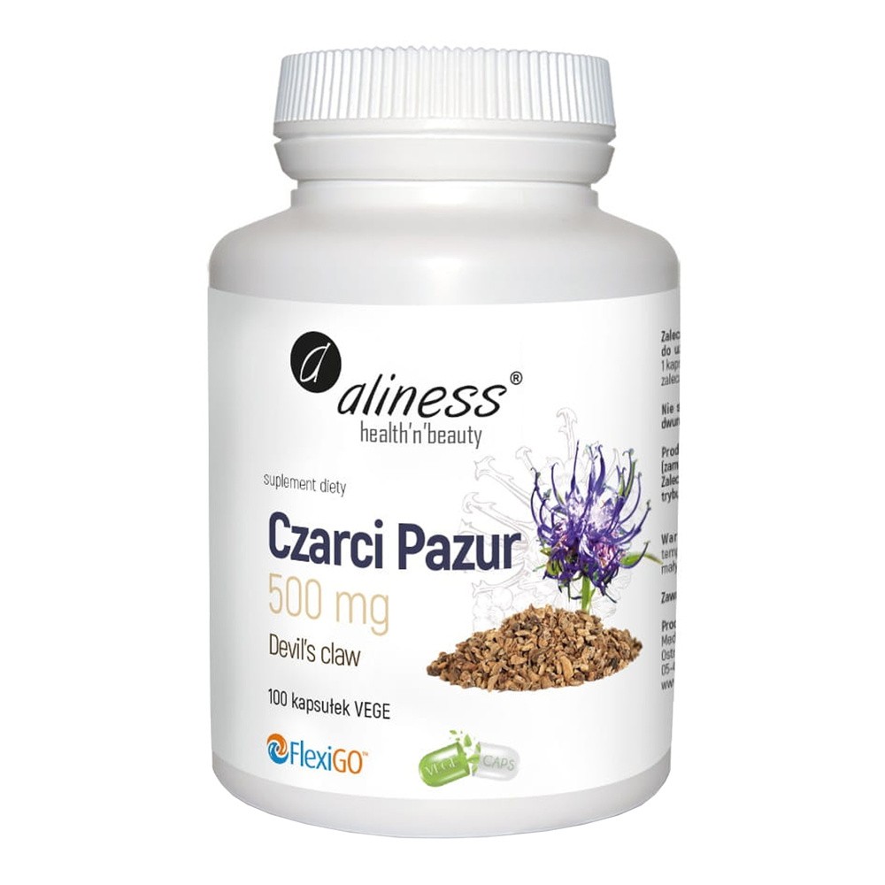 Czarci Pazur (Devil’s claw) 500 mg x 100 VEGE, Aliness