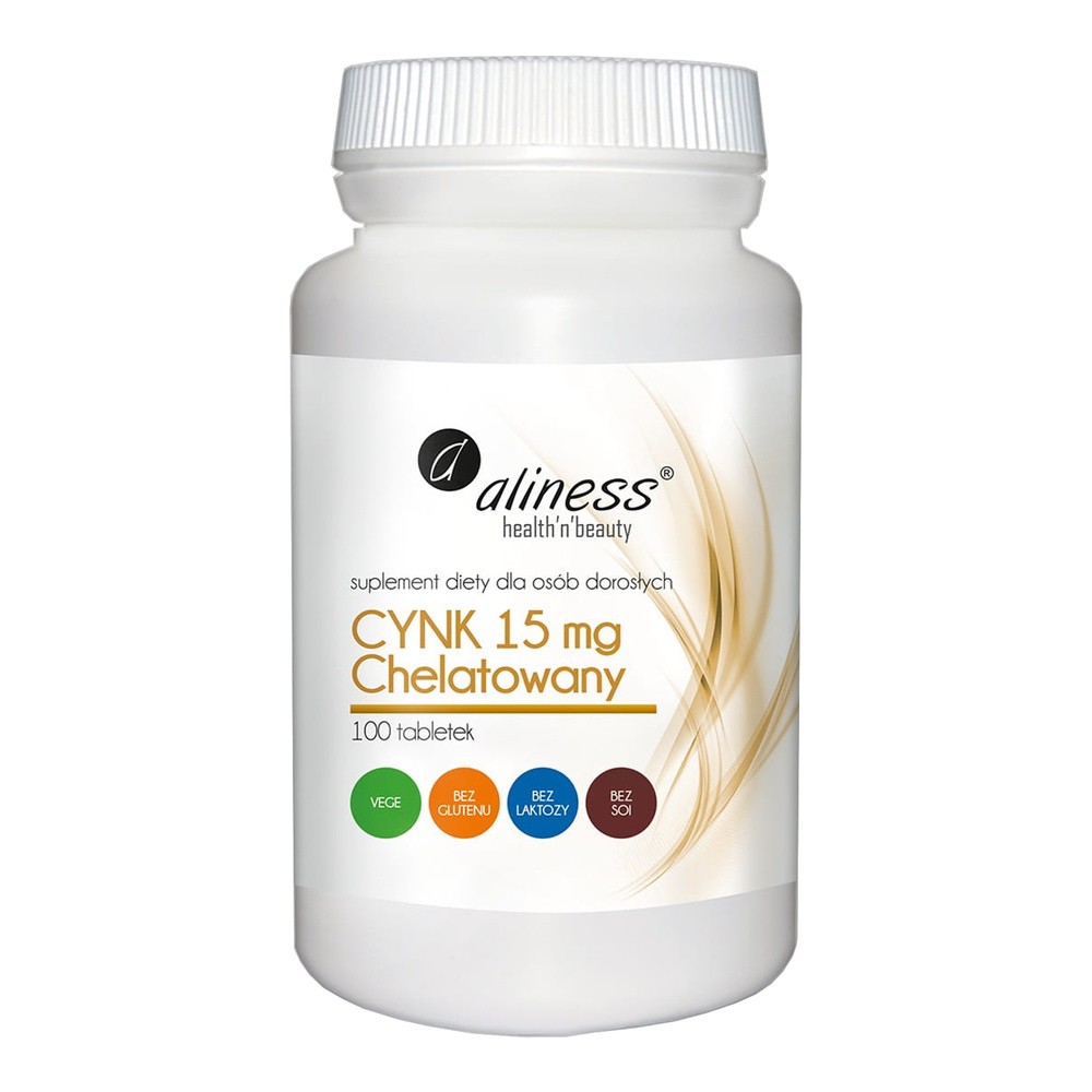 MEDICALINE Aliness Cynk Chelatowany 15 mg - 100 tabletek