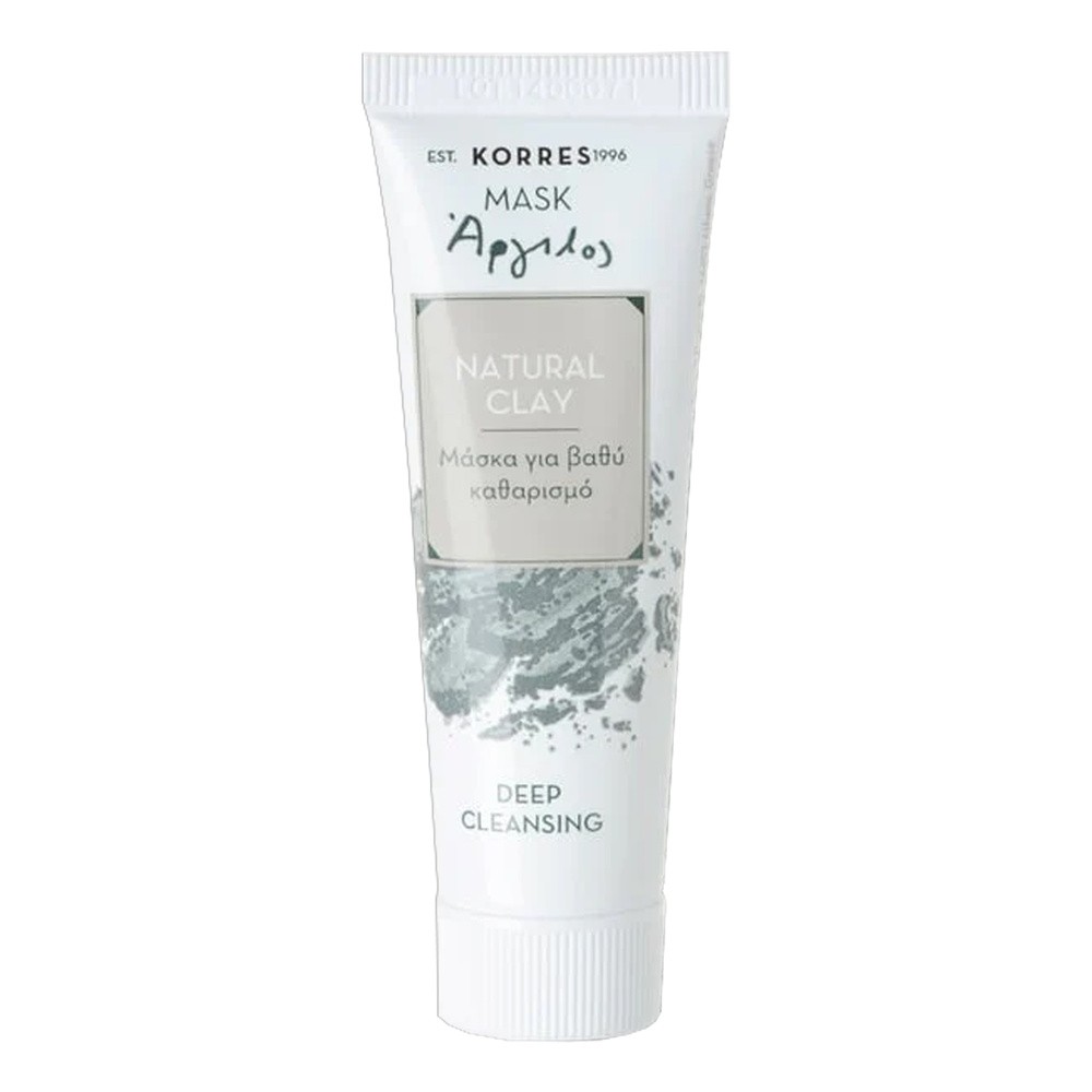 Korres Mask & Scrub Natural Clay maseczka głęboko oczyszczająca 18 ml