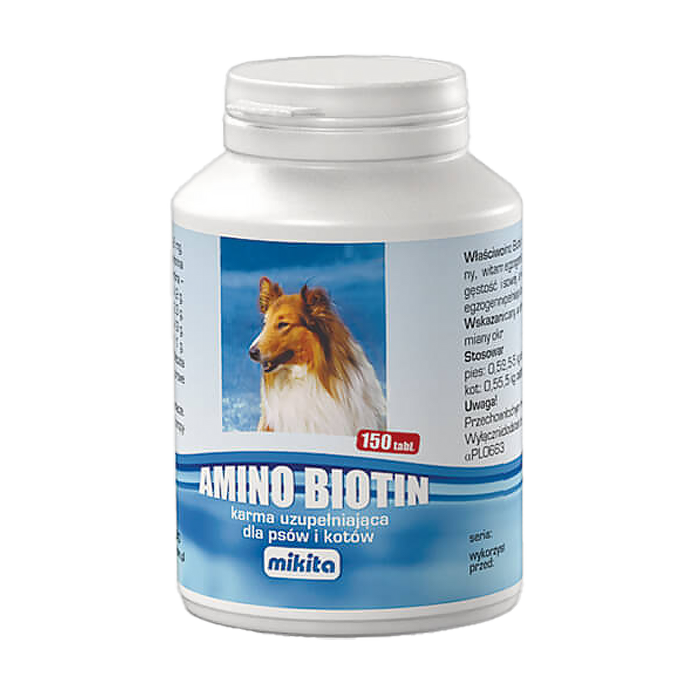 Mikita Amino Biotin Na Sierść Dla Psów I Kotów 150Tabl