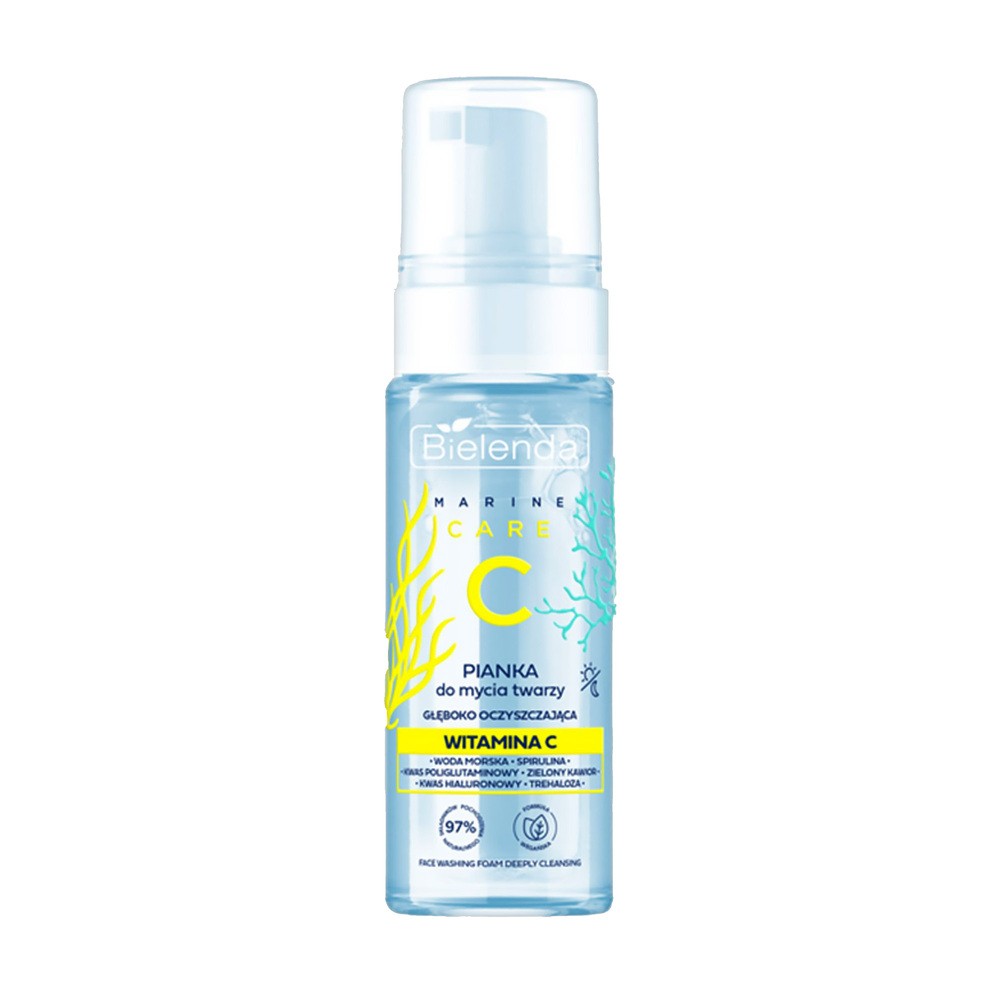 BIELENDA C MARINE CARE GŁĘBOKO OCZYSZCZAJĄCA PIANKA DO MYCIA TWARZY Z WITAMINĄ C 150ML