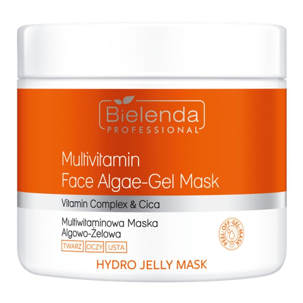 Bielenda Professional Is Hydro Jelly Mask, rozświetlająca multiwitaminowa maska algowo-żelowa z ultrastabilną witaminą C, 190g