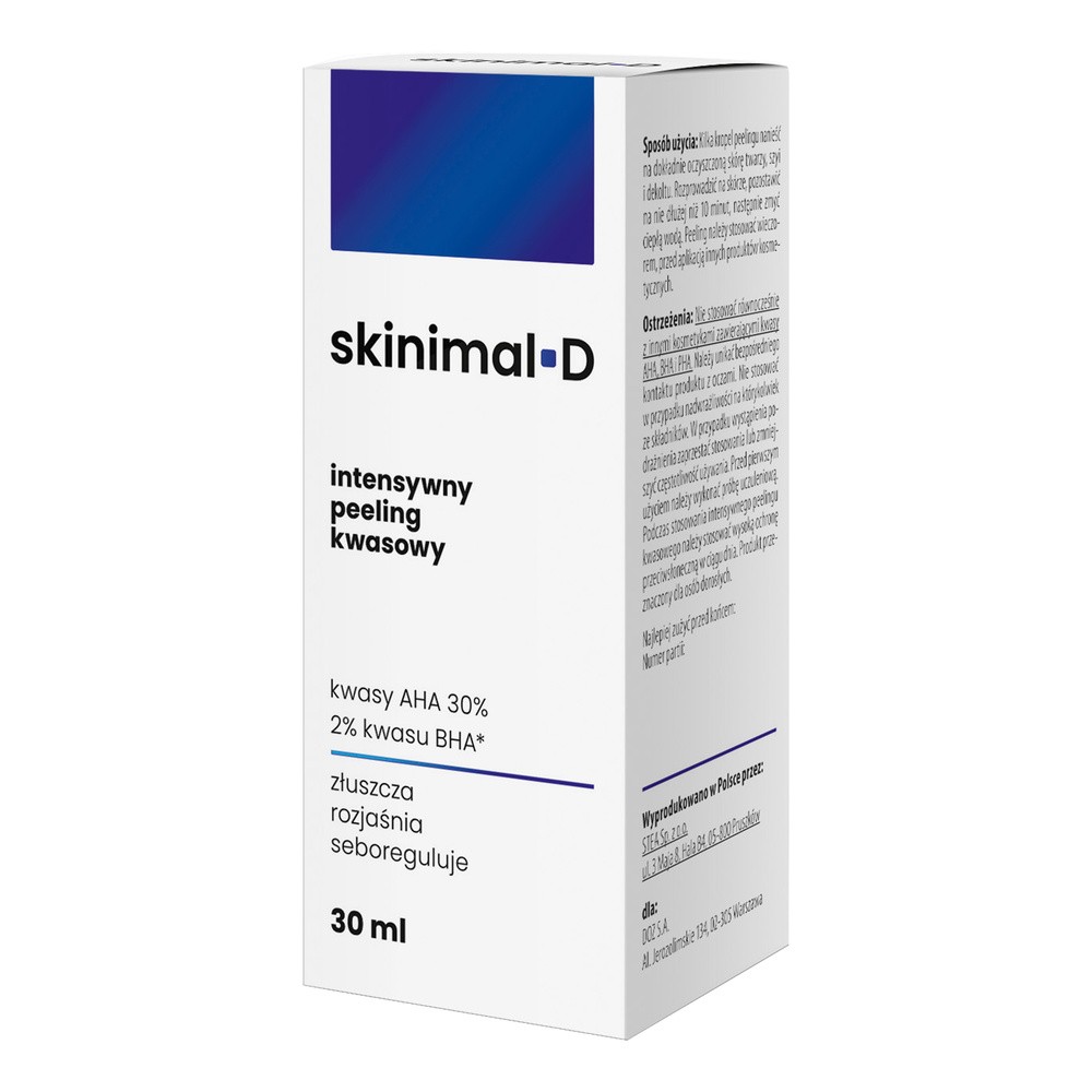 Skinimal D, intensywny peeling kwasowy, 30 ml