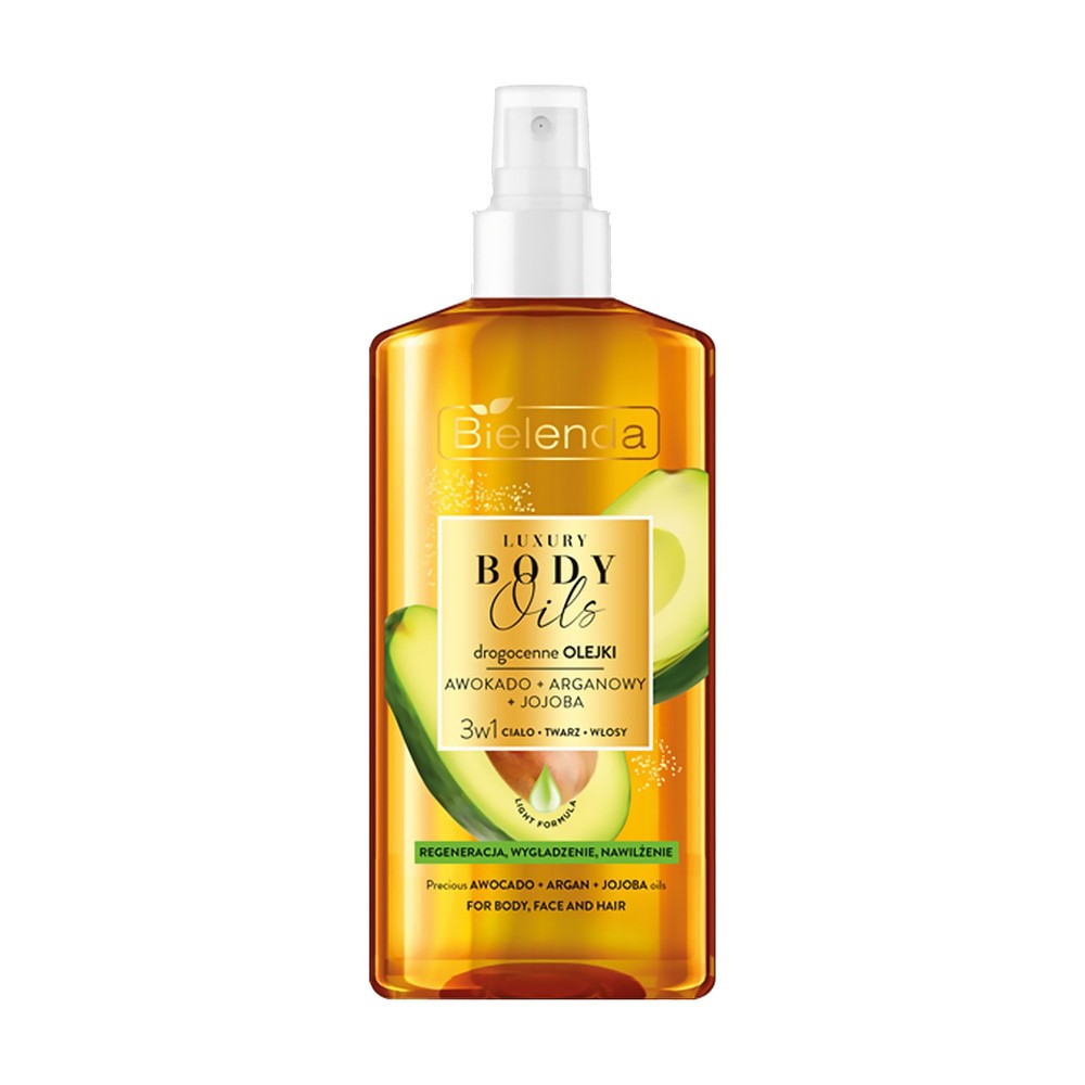 Bielenda Luxury Body Oils drogocenny olejek 3w1 Awokado, Arganowy, Jojoba 150 ml