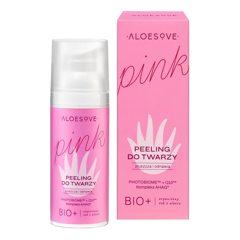 Aloesowy Kwasowy peeling do twarzy ALOESOVE PINK, 50ml