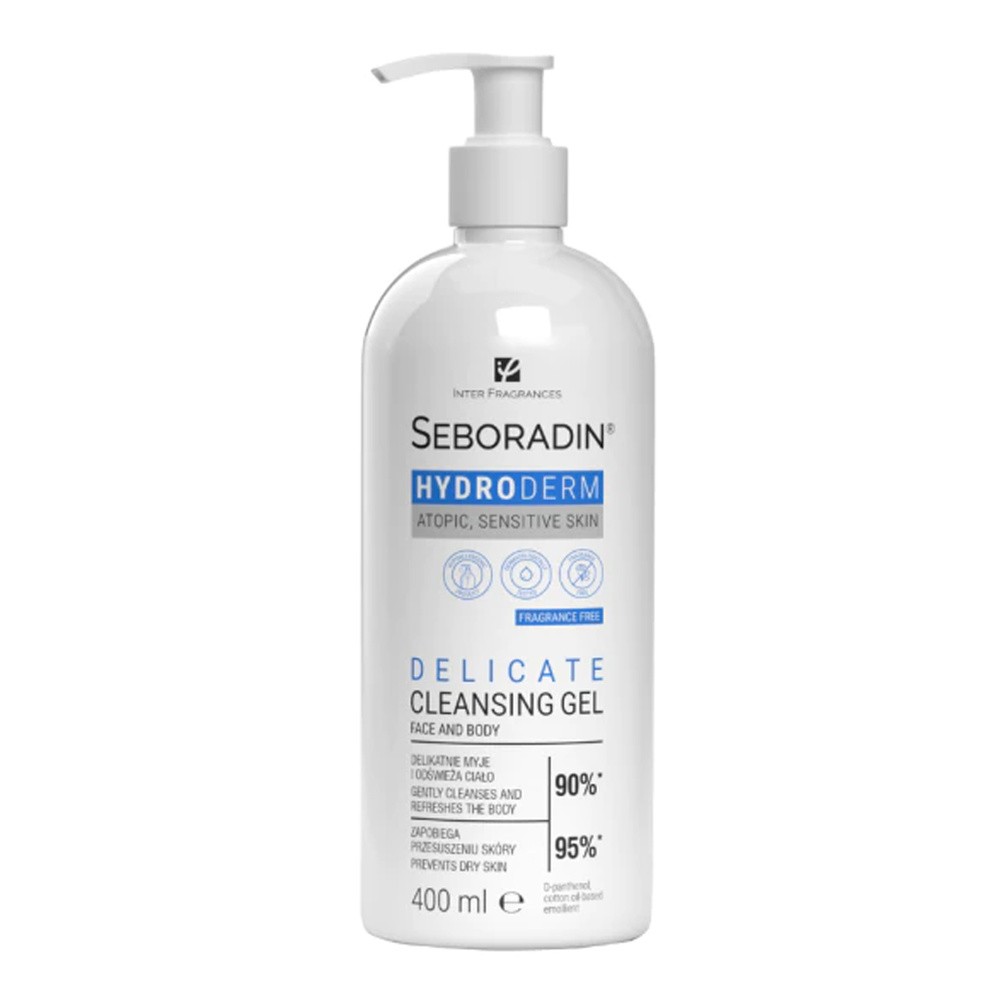 SEBORADIN HYDRODERM DELIKATNY ŻEL DO MYCIA CIAŁA SKÓRA ATOPOWA I WRAŻLIWA 400ML