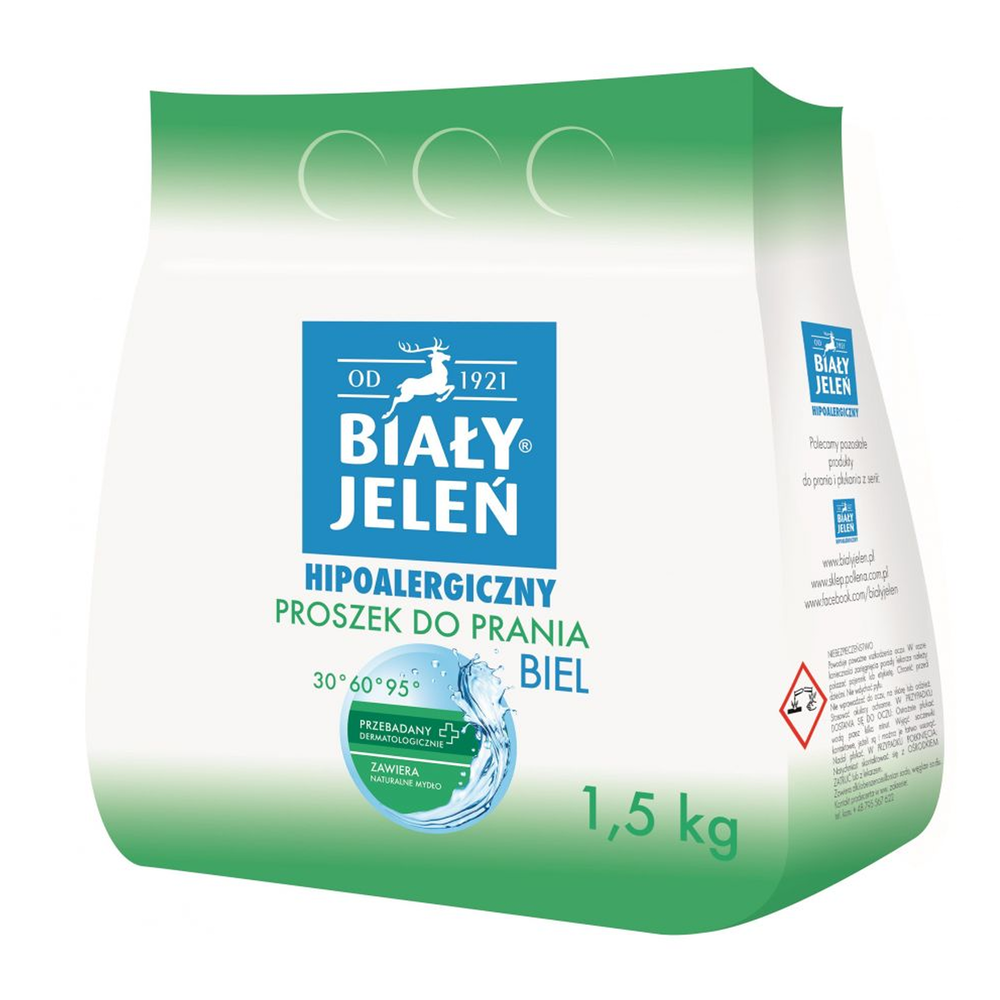 Pollena Hipoalergiczny Proszek Do Prania Biel 1500g