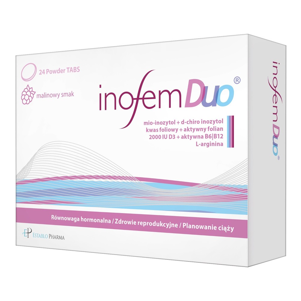ESTABLO PHARMA SP. Z O.O. ESTABLO PHARMA SP Z O.O Inofem Duo 24 tabletki do ssania