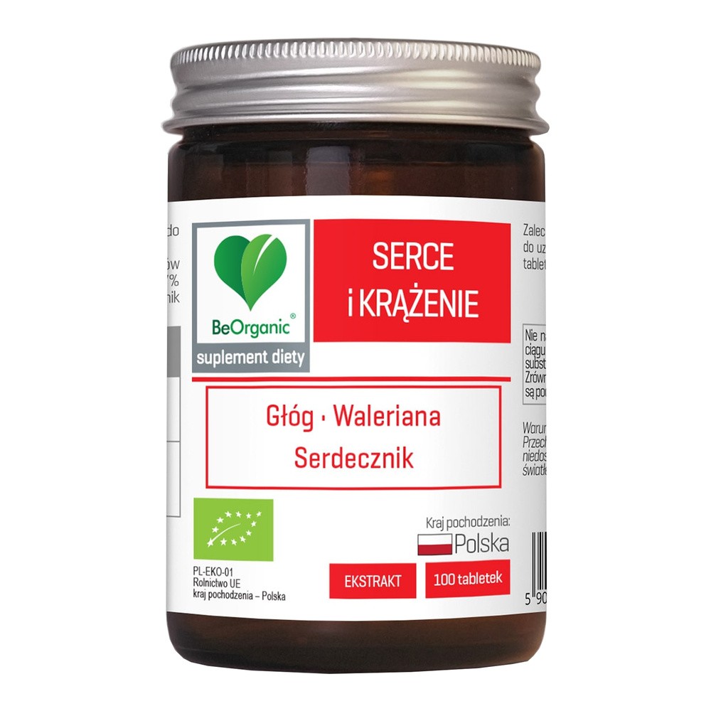 Serce i Krążenie BIO 500 mg x 100 tabletek BEORGANIC ALINESS