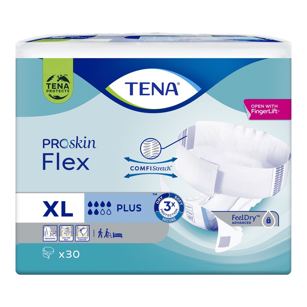 TENA Pieluchomajtki ProSkin Flex Plus XL, 30szt.