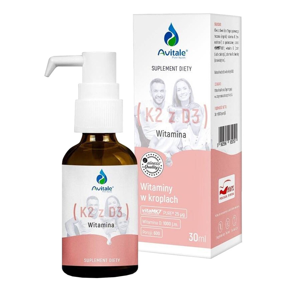 Avitale Witamina K2 25 µg + D3 1000 IU 30 ml