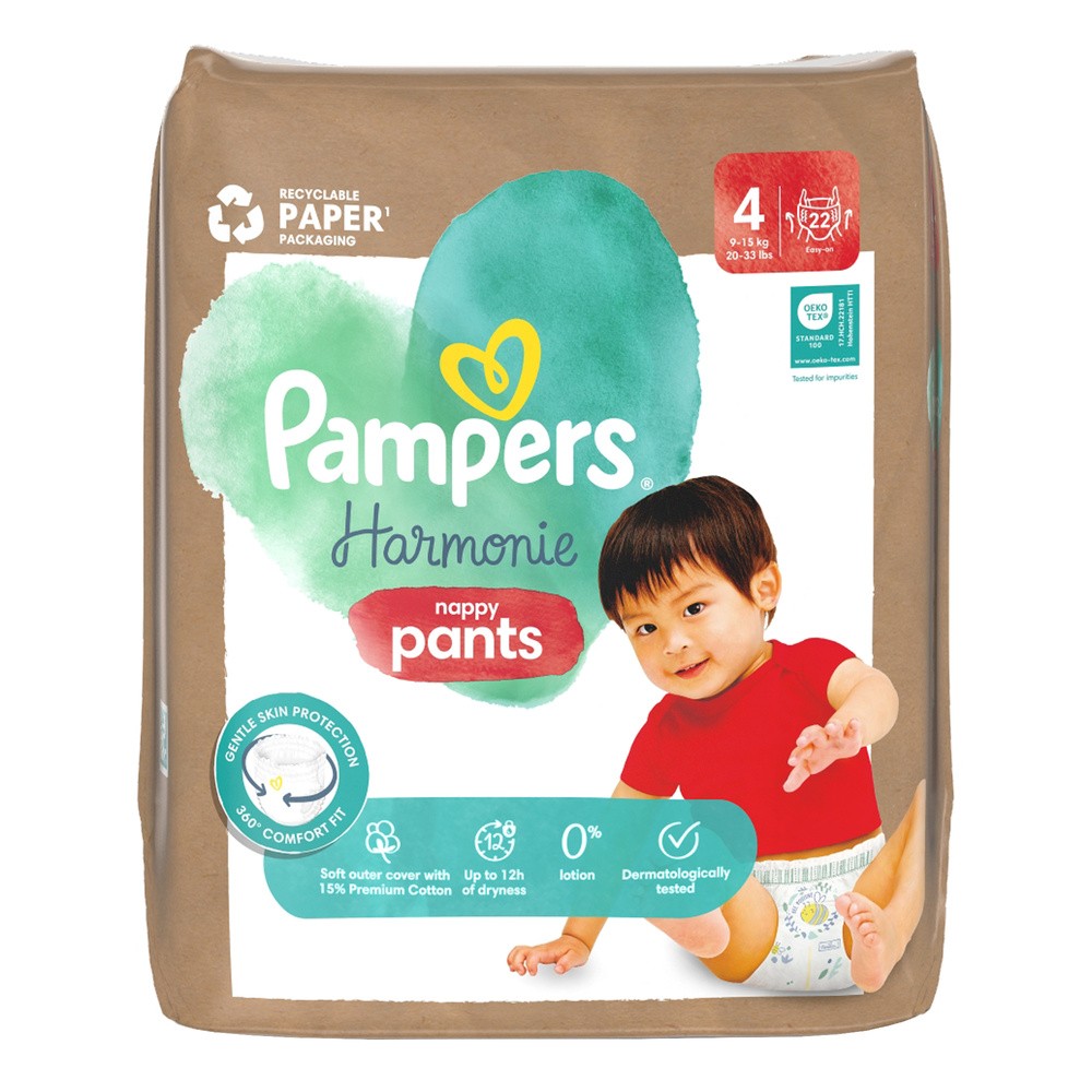 Pieluchomajtki PAMPERS Harmonie Baby 4 (22 szt.)