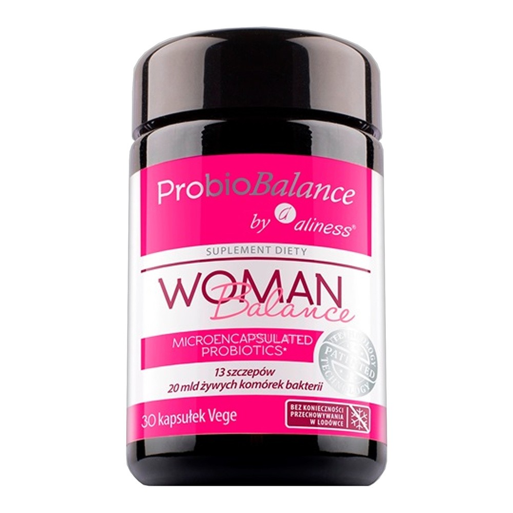 Aliness ProbioBalance Woman Balance (13 szczepów x 20mld ) 30 kaps. Aliness 9337-9591F