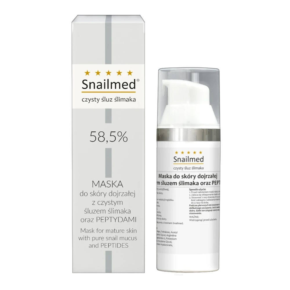 Snailmed Maska ze śluzem ślimaka oraz peptydami 30ml