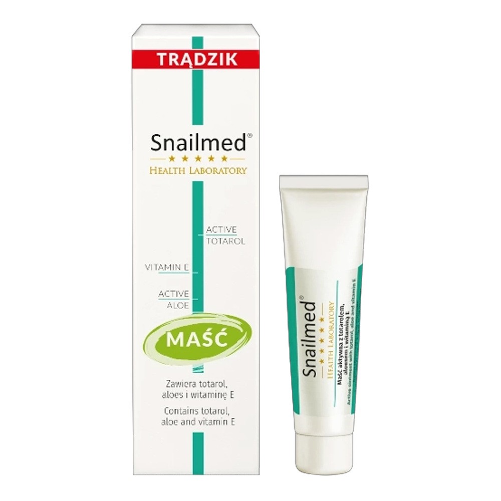 Snailmed Maść na trądzik na bazie totarolu aloesu i wit E 15ml 5907694906678