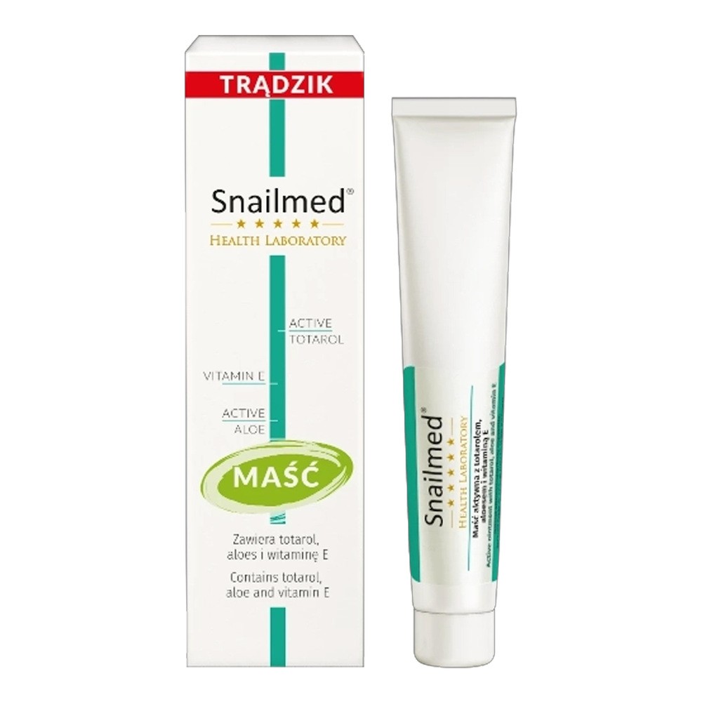 Snailmed Maść na trądzik na bazie totarolu aloesu i wit E 25ml 5907694906661