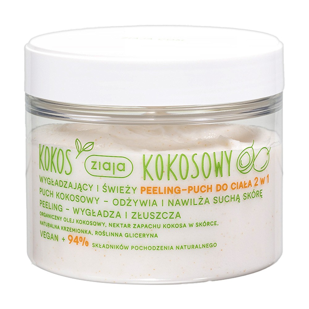 ZIAJA KOKOS KOKOSOWY PEELING-PUCH DO CIAŁA 2W1 270ML